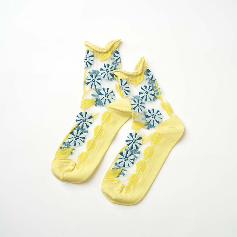 from F margaret マーガレット シースルーソックス/YE